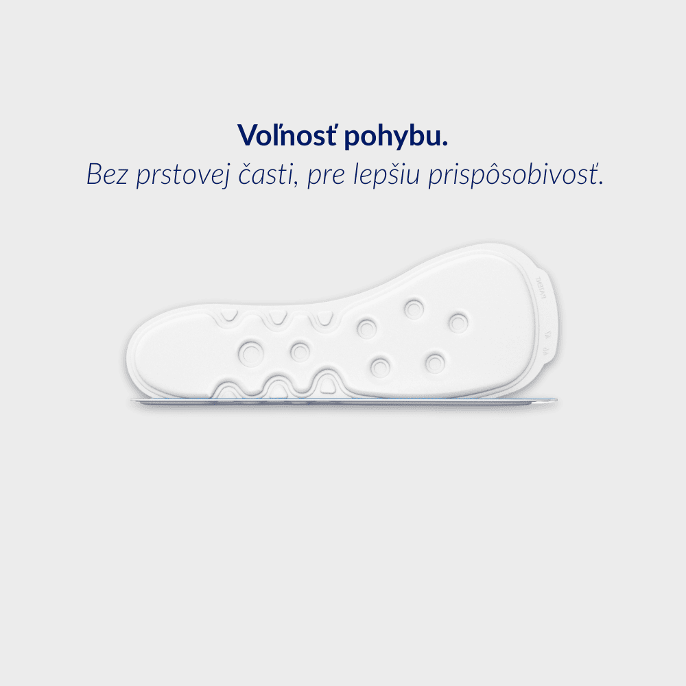 Medicovi H20 ortopedické vložky pre predné chodidlo – detail Water Wave™