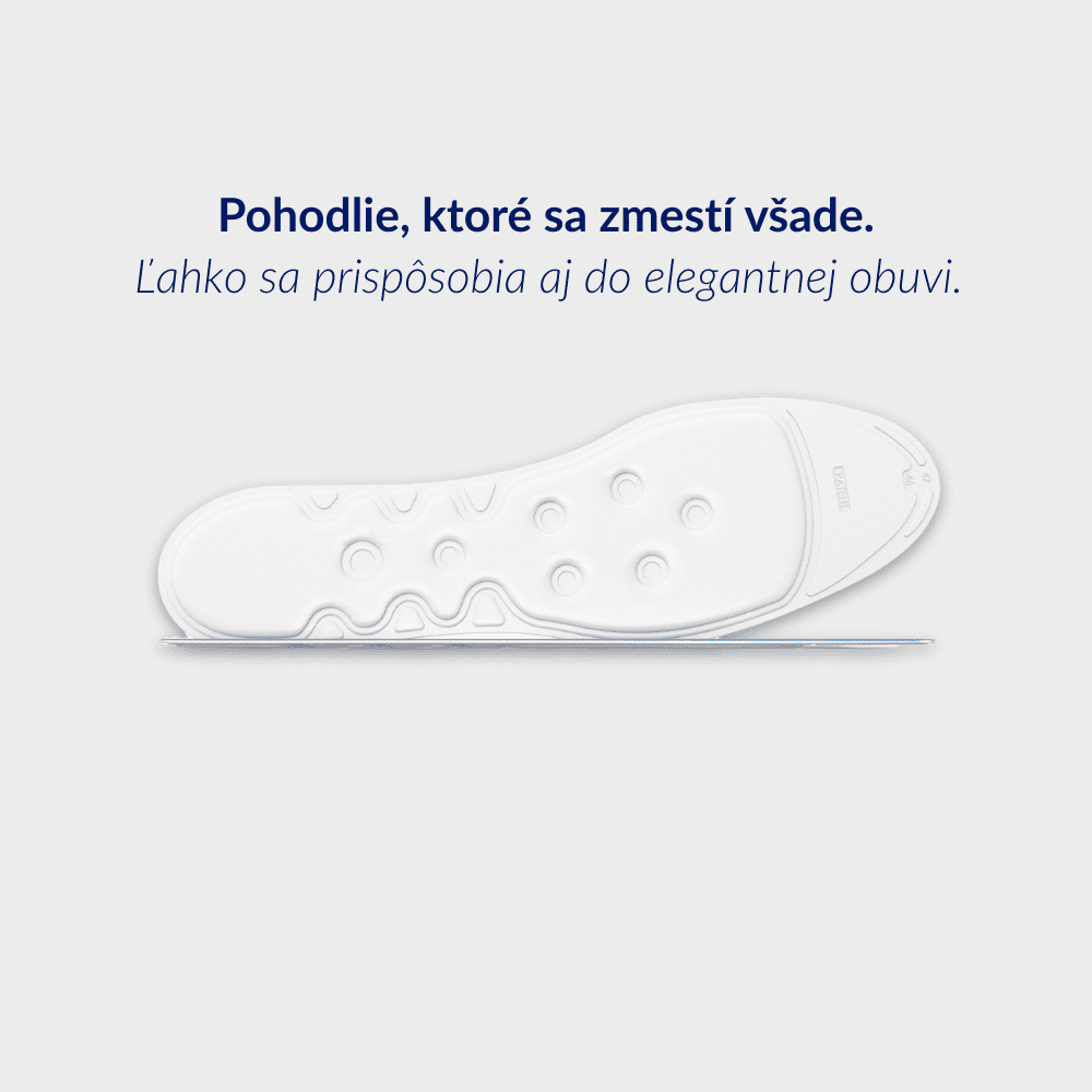 Medicovi Front tenké ortopedické vložky pre úzku obuv – detail Water Wave™